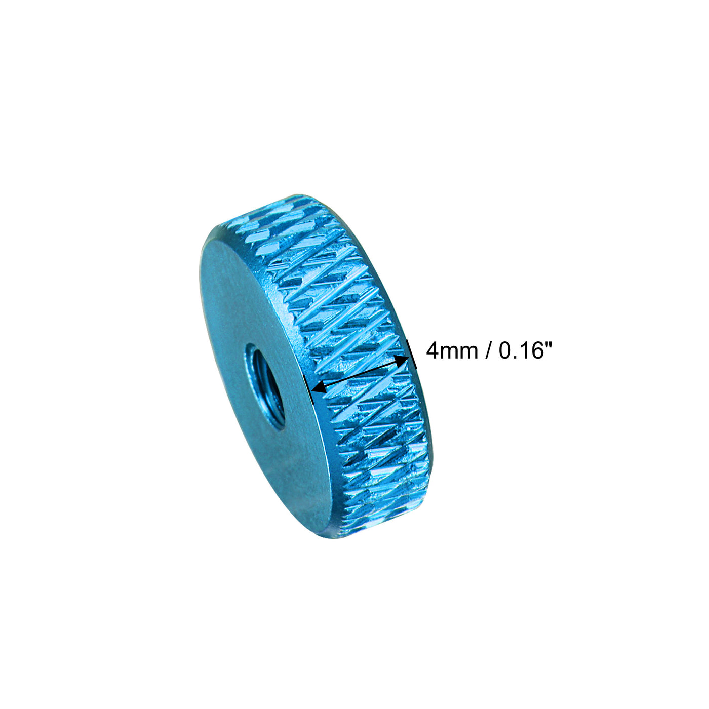uxcell Uxcell Flat Knurled Nut Thumb Nuts Adjusting Aluminum Alloy