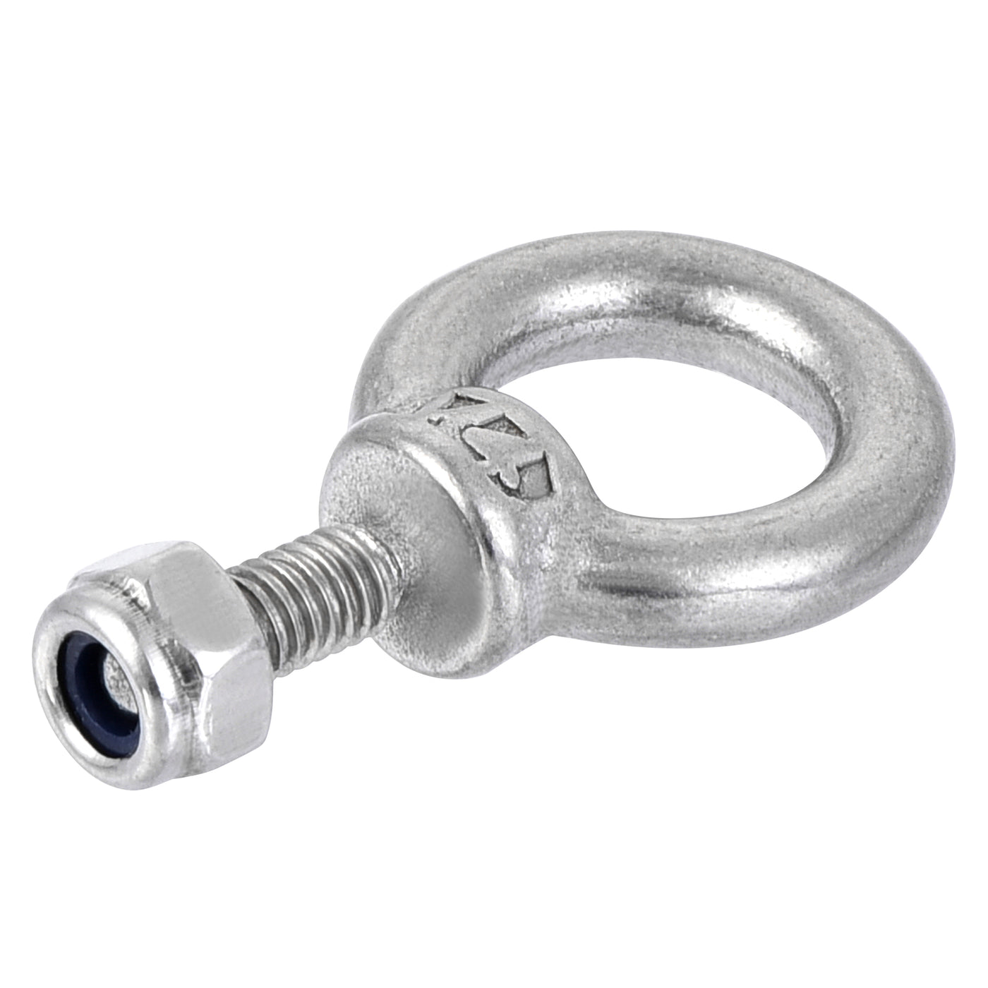 uxcell Uxcell Lifting Eye Bolt M4 x 11mm Male Thread with Hex Screw Nut for Hanging, 304 Stainless Steel, 2 Sets