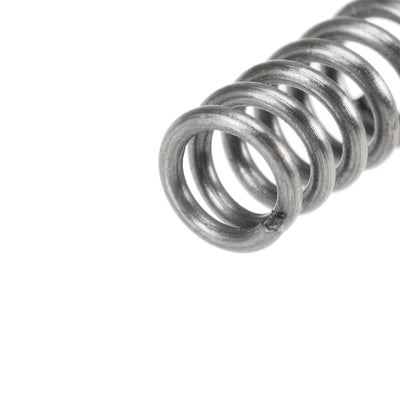 Harfington Uxcell Compressed Spring,5mmx0.8mmx10mm Free Length,35.3N Load Capacity,Gray,20pcs