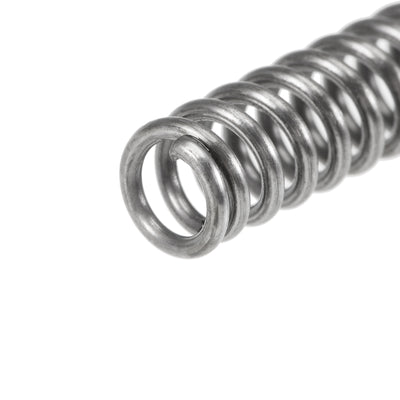 Harfington Uxcell Compressed Spring,5mmx0.8mmx20mm Free Length,35.3N Load Capacity,Gray,10pcs