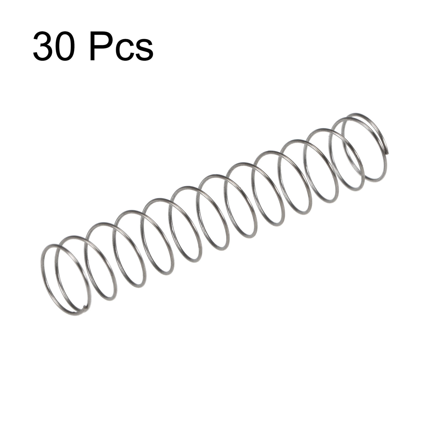 uxcell Uxcell Compressed Spring,8mmx0.4mmx40mm Free Length,1.1N Load Capacity,Gray,30pcs