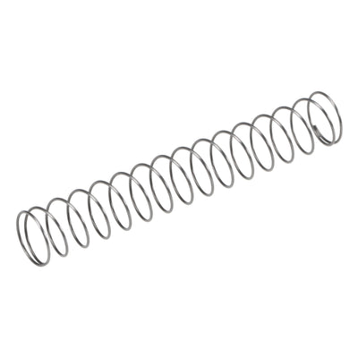 Harfington Uxcell Compressed Spring,8mmx0.4mmx50mm Free Length,1.1N Load Capacity,Gray,30pcs