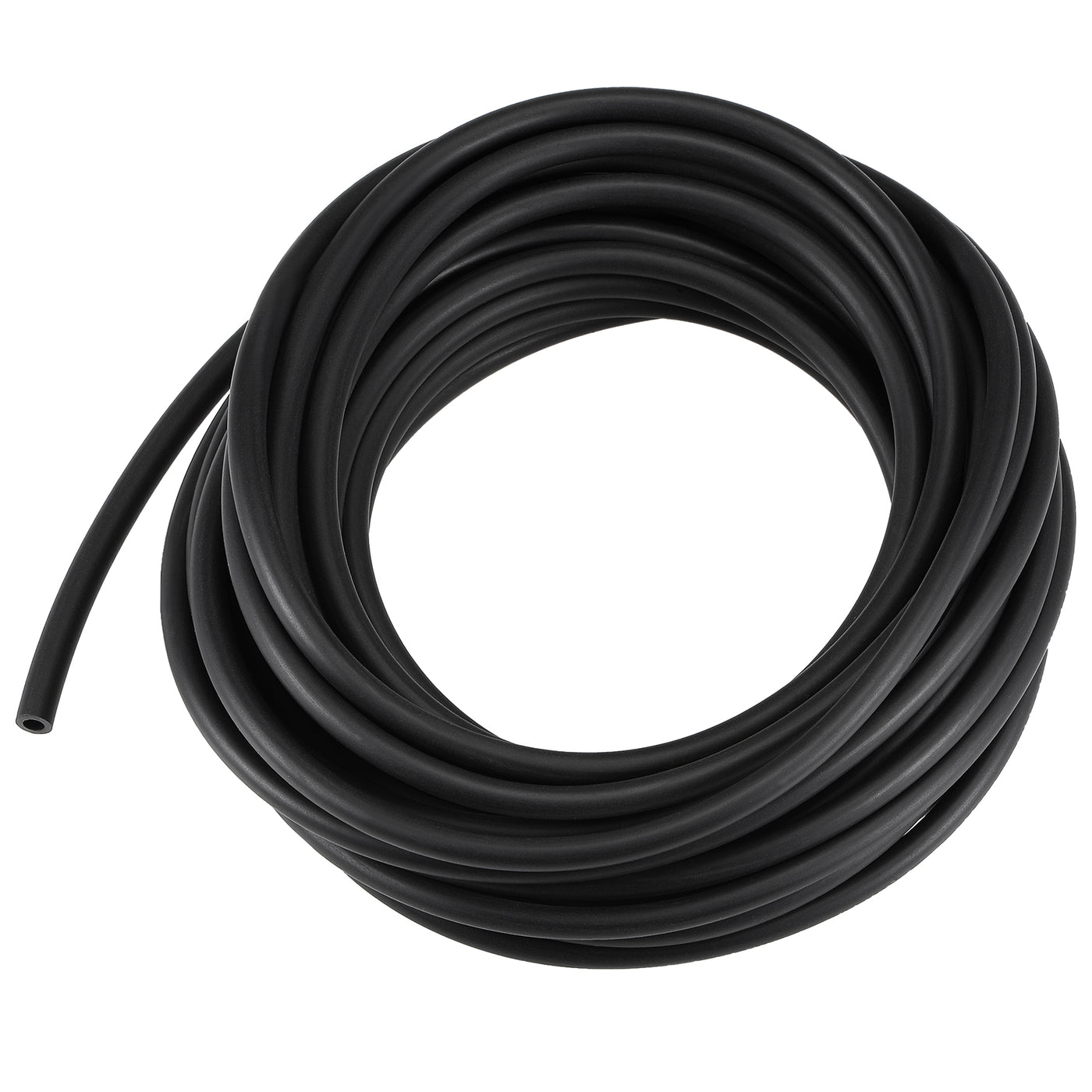 Uxcell Uxcell Fuel Line Hose 3mm ID 5mm OD 26ft Oil Line & Fuel Pipe Rubber Water Hose Black