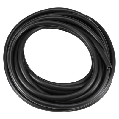 Harfington Uxcell Fuel Line Hose 4mm ID 6mm(1/4-inch) OD 16ft Oil Line & Fuel Pipe Rubber Water Hose Black