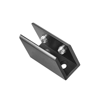 Harfington Adjustable Glass Shelf Bracket Aluminum Alloy Clamp Clip Holder, with Screws