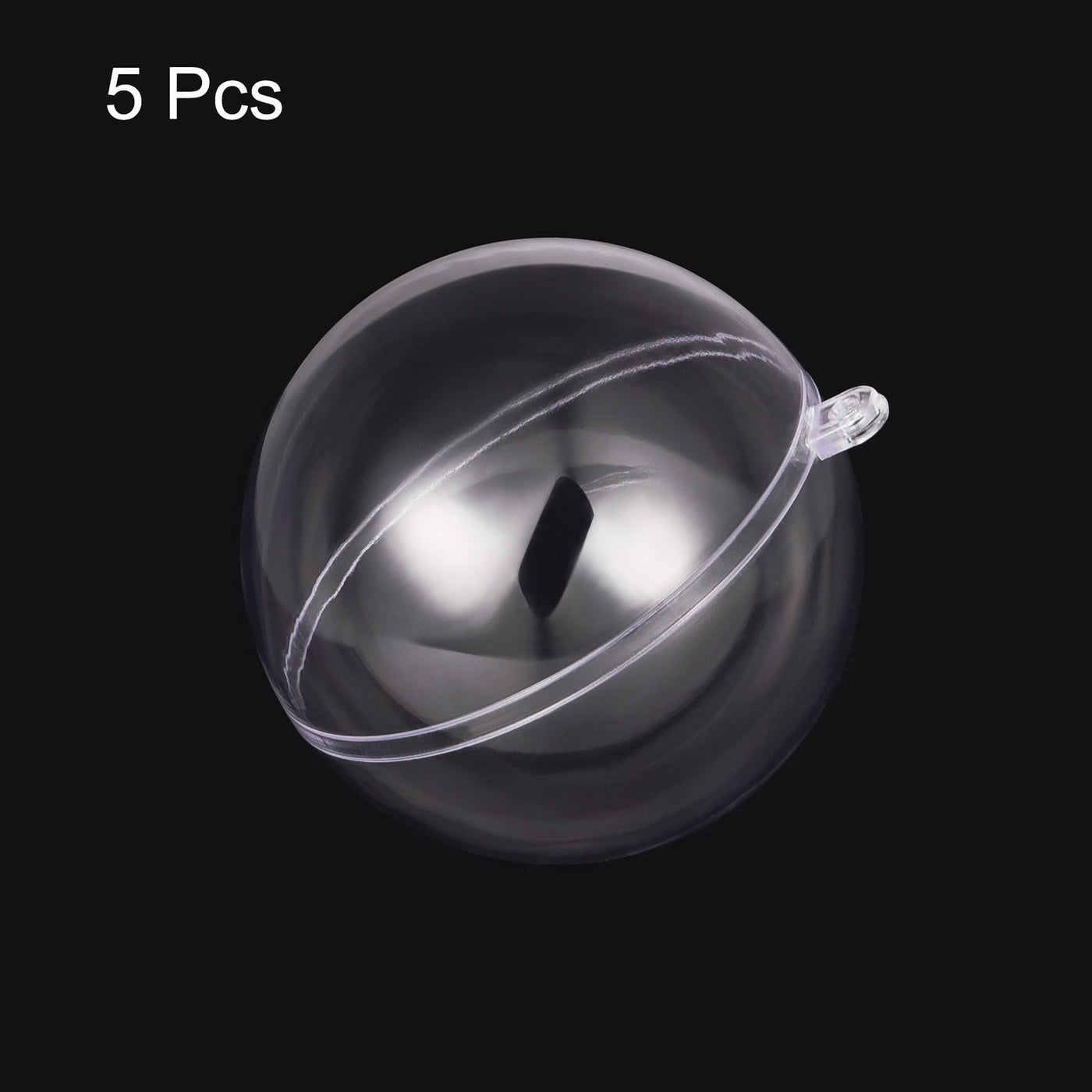 uxcell Uxcell 5pcs 90mm Clear Plastic Ornaments Ball