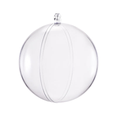 Harfington Uxcell 4pcs 5 1/2-inch(140mm) Clear Plastic Ornaments Ball