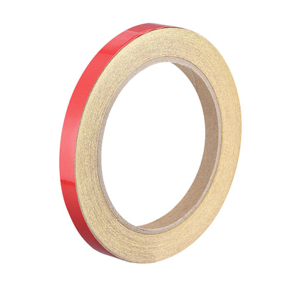 Harfington Uxcell Reflective Tape Red,  10mm x 25m, Outdoor Waterproof Warning Tape For Bikes, RV, and Boat Striping Marking