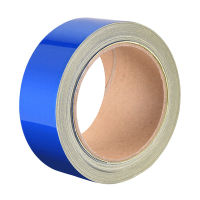 Harfington Uxcell Reflective Tape Blue, 50mm x 25m, Outdoor Waterproof Warning Tape For Bikes, RV, and Boat Striping Marking