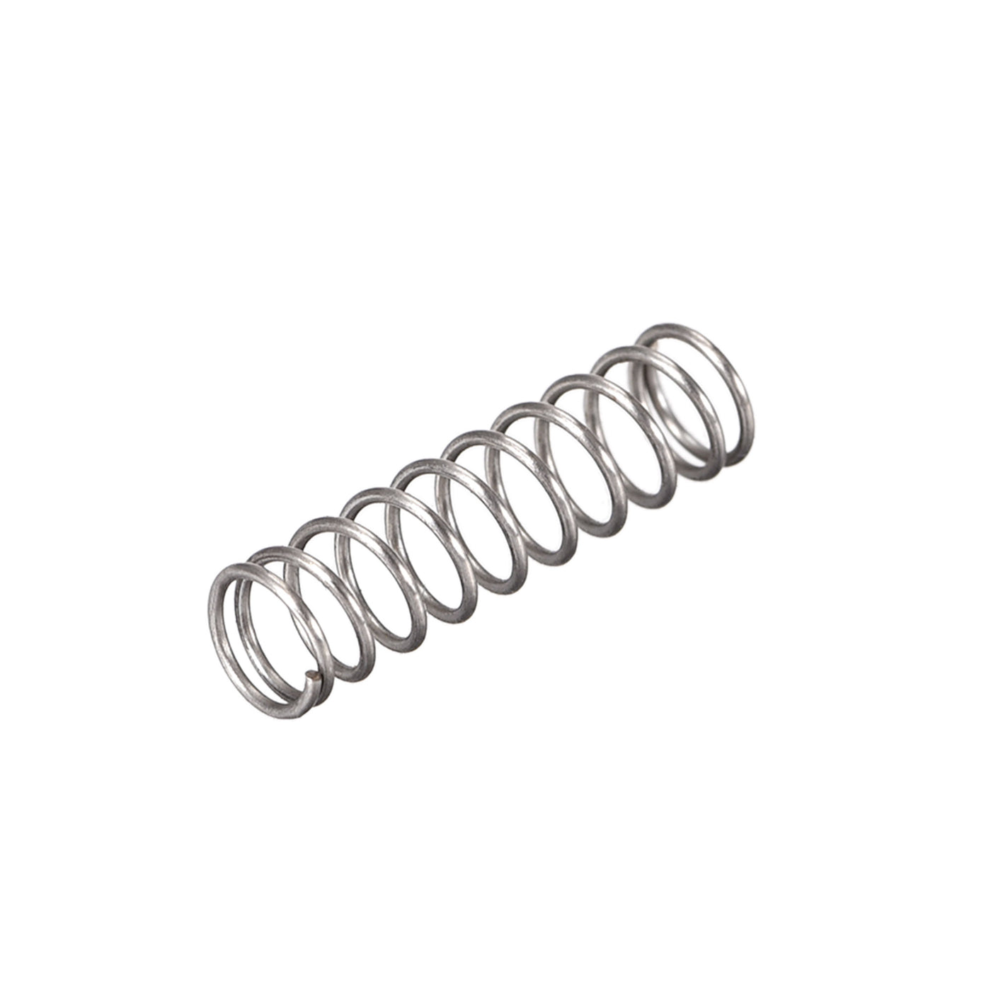 uxcell Uxcell Compressed Spring,4mmx0.4mmx15mm Free Length,7.1N Load Capacity,Gray,10pcs