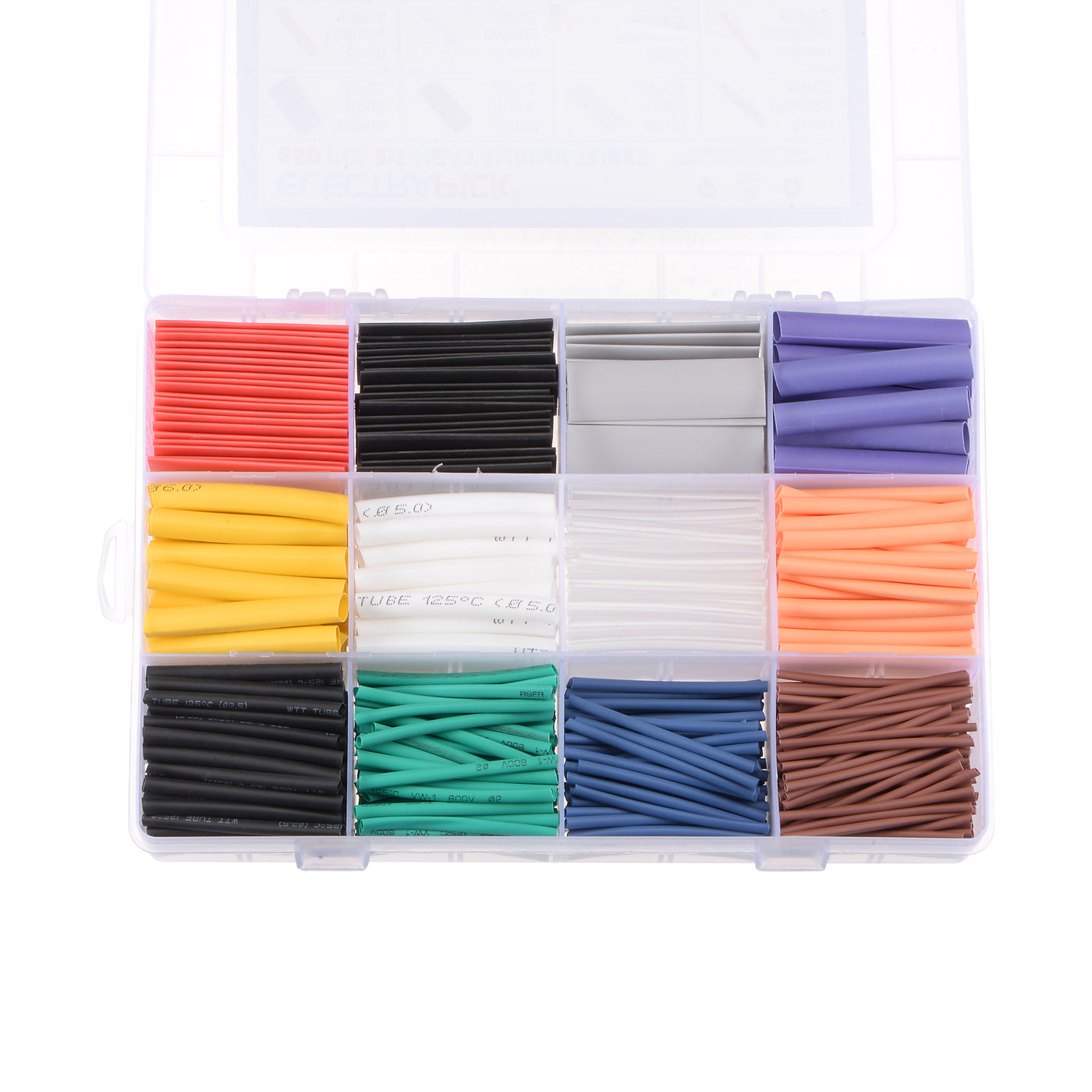 uxcell Uxcell 650pcs 3:1 Adhesive Heat Shrink Tubing Kit, Heat Shrink Tubes Wire Wrap 11 Sizes
