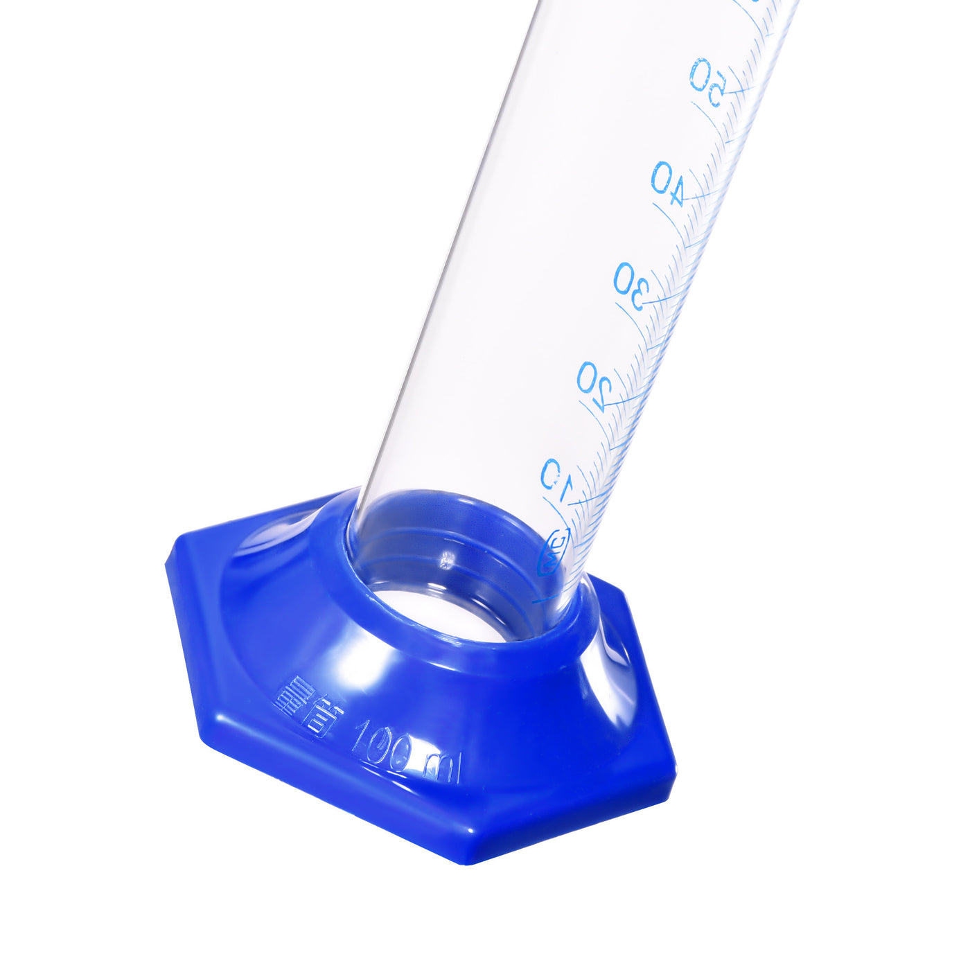 uxcell Uxcell Borosilicate Glass Graduated Cylinder, 100ml Measuring Cylinder, Hex Base 2Pcs