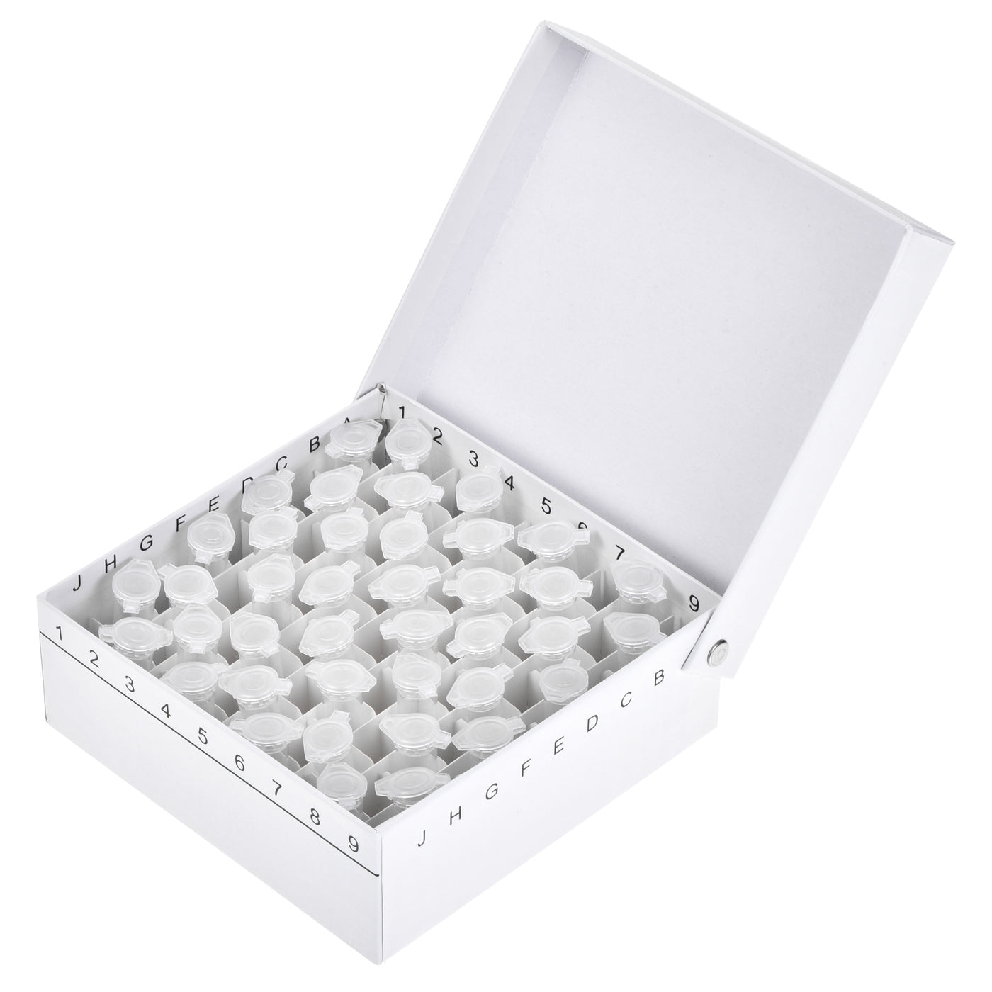 uxcell Uxcell Centrifuge Tube Holder 81-Well Waterproof Cardboard White for 1.8/2ml Tubes