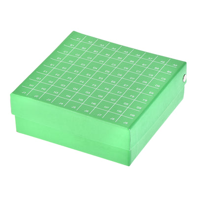 uxcell Uxcell Centrifuge Tube Green 81-Well Waterproof Cardboard Holder for 1.8/2ml Tubes