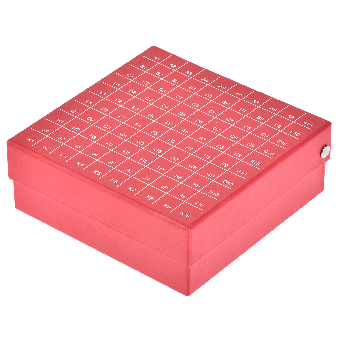 uxcell Uxcell Centrifuge Tube Holder 100-Well Waterproof Cardboard Red for 1.5/1.8/2ml Tubes