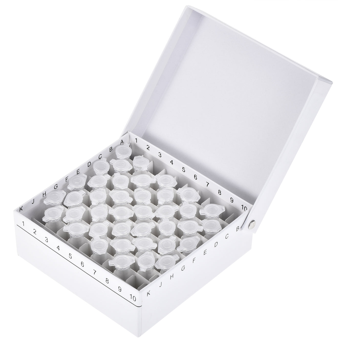 uxcell Uxcell Centrifuge Tube Holder 100-Well Waterproof Cardboard White for 1.5/1.8/2ml Tubes