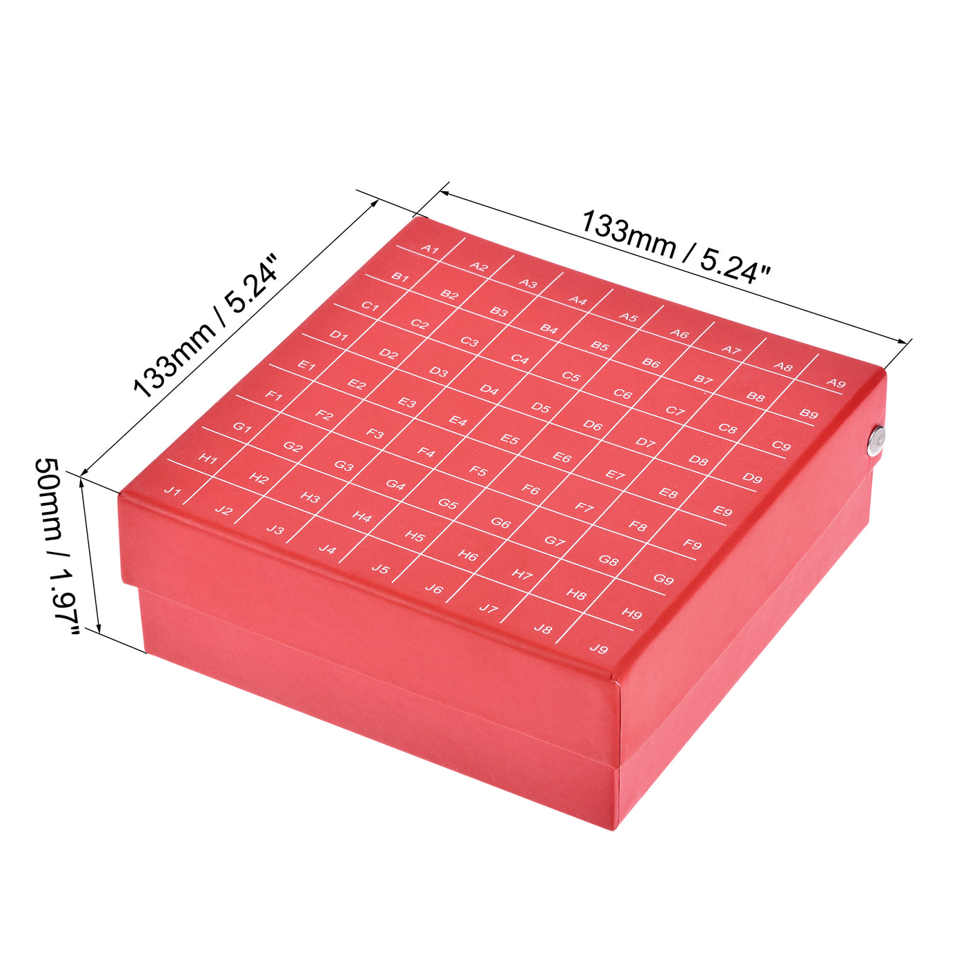 uxcell Uxcell Freezer Tube Box 81 Places Rack for 1.8/2ml Microcentrifuge Tubes 4in1 Set