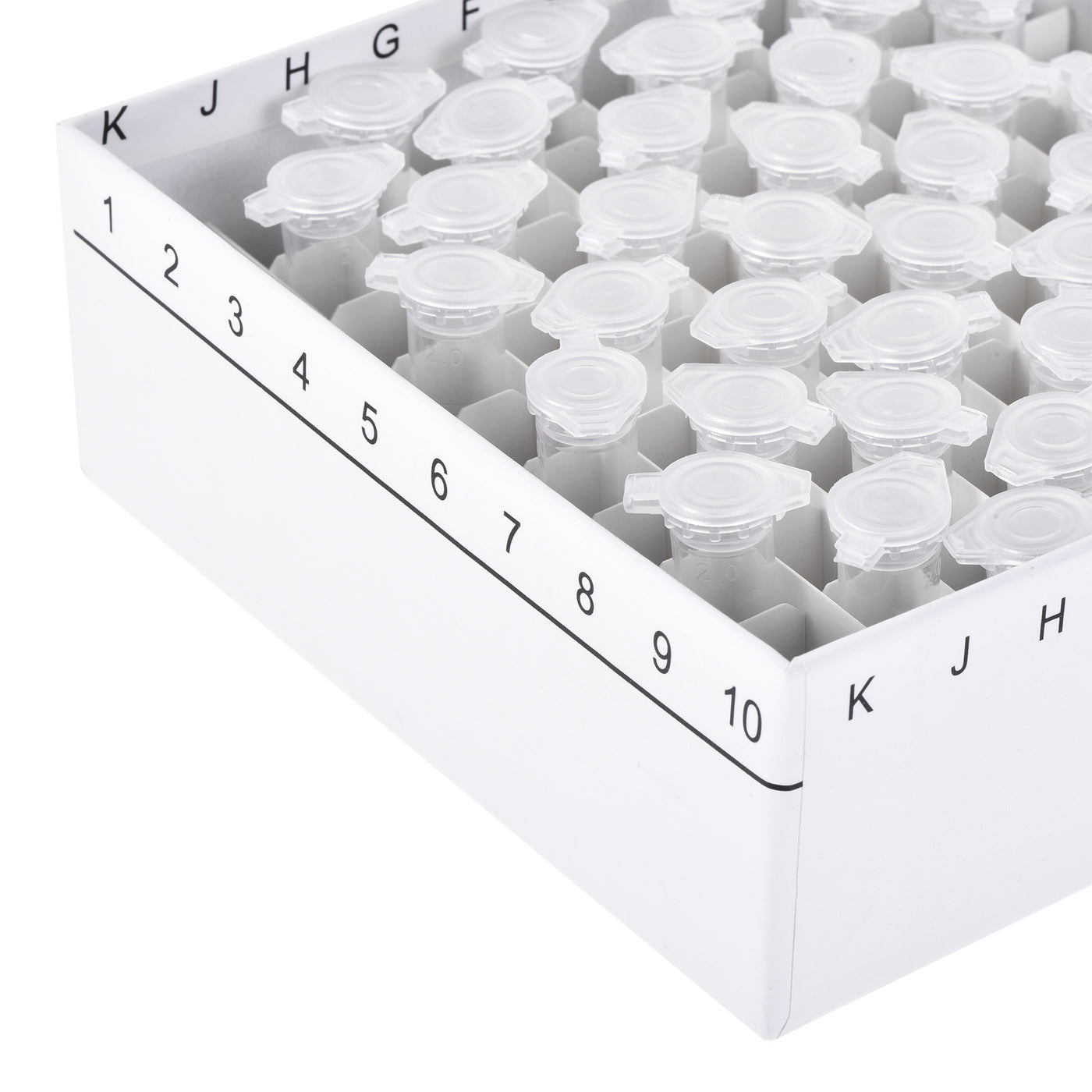 uxcell Uxcell Freezer Tube Box 100 Places Rack for 1.5/1.8/2ml Microcentrifuge Tubes 6in1 Set