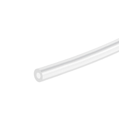 Harfington Uxcell Clear Silicone Tubing, 1/8"(3.2mm) ID 1/4"(6.4mm) OD 1/16" Wall 6.6ft, Flexible Silicone Tube for Air Water Pipe Pump Transfer