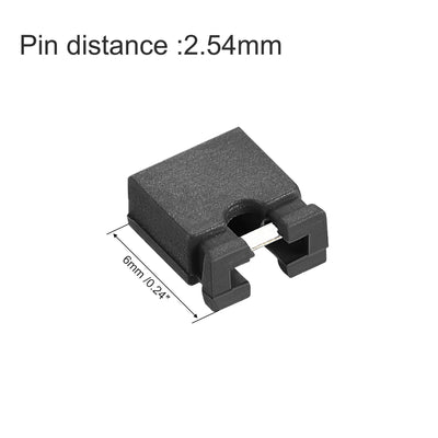 Harfington Uxcell 30pcs 2.54mm Pin Header Jumper Cap Short Circuit Connection Cap Black