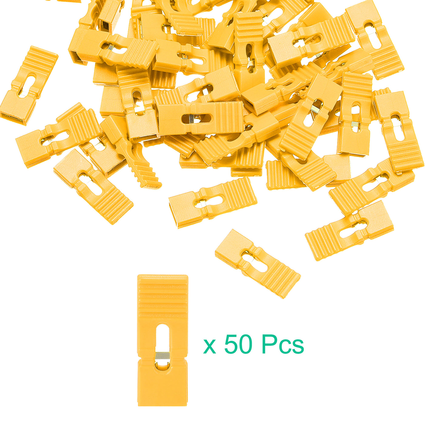 uxcell Uxcell 50pcs 2.54mm Jumper Cap Lengthened Short Circuit Connection Cap Yellow