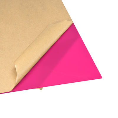Harfington Uxcell Pink Cast Acrylic Sheet,12" x 12",3mm Thick,Plastic PMMA Acrylic Board