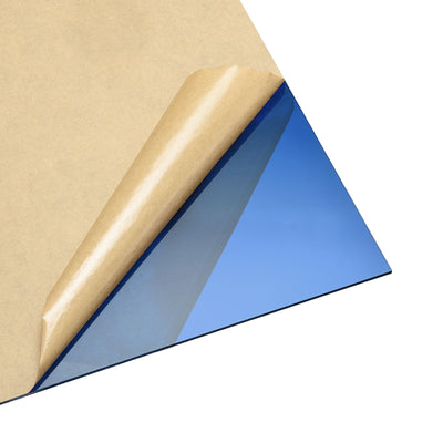 Harfington Uxcell 2pcs Blue Clear Cast Acrylic Sheet,12" x 12",3mm Thick,Plastic Acrylic Board