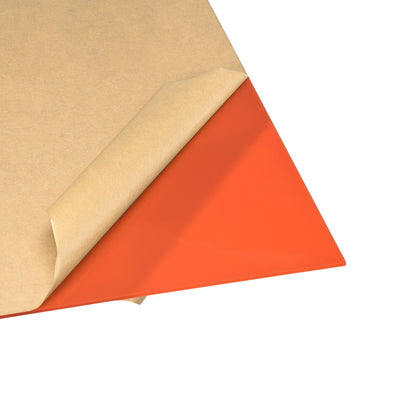 Harfington Uxcell Orange Cast Acrylic Sheet,12" x 24",3mm Thick,Plastic PMMA Acrylic Board