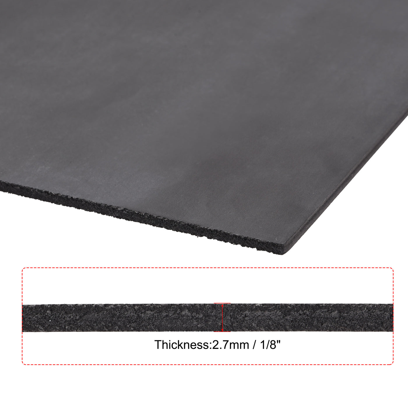 uxcell Uxcell PVC Foam Board Sheet,2.7mm x 300mm x 600mm,Black,Double Sided,Expanded PVC Sheet