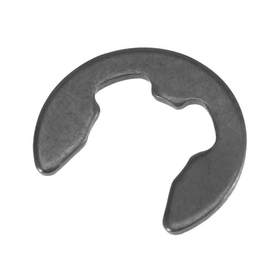 Harfington Uxcell E-Clip Circlip  External Retaining Shaft Ring Carbon Steel Black