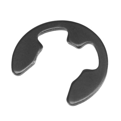 Harfington Uxcell E-Clip Circlip -  External Retaining Shaft Snap Ring Carbon Steel Black