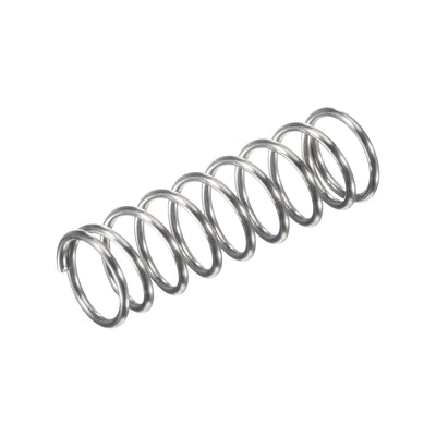 Harfington Uxcell 8mmx0.8mmx25mm 304 Stainless Steel Compression Spring 11.8N Load Capacity 30pcs
