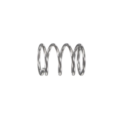 Harfington Uxcell 8mmx0.8mmx10mm 304 Stainless Steel Compression Spring 11.8N Load Capacity 30pcs