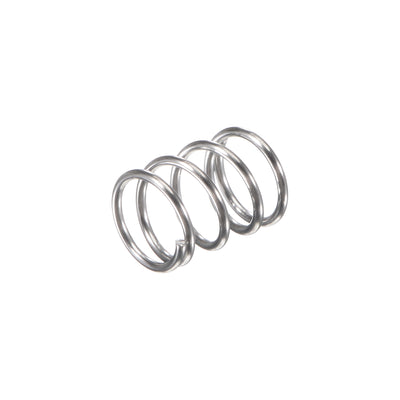 Harfington Uxcell 8mmx0.8mmx10mm 304 Stainless Steel Compression Spring 11.8N Load Capacity 30pcs