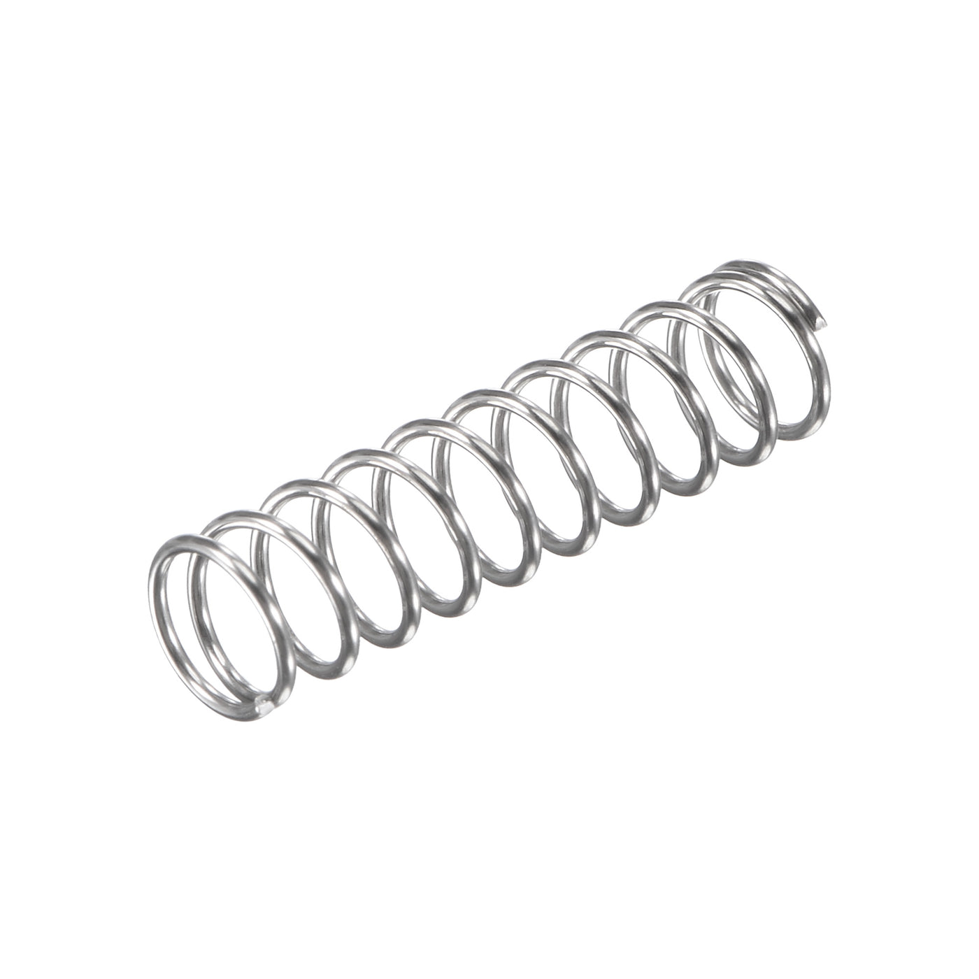 uxcell Uxcell 8mmx0.8mmx30mm 304 Stainless Steel Compression Spring 11.8N Load Capacity 10pcs
