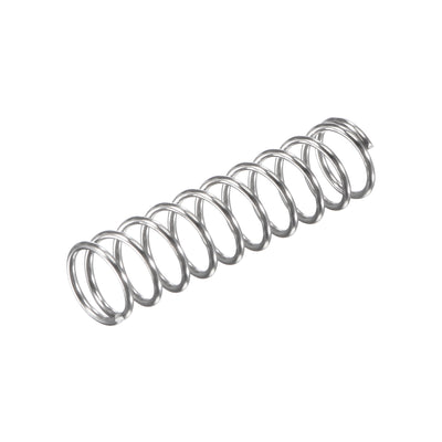 Harfington Uxcell 8mmx0.8mmx30mm 304 Stainless Steel Compression Spring 11.8N Load Capacity 10pcs