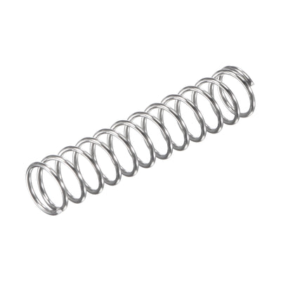 Harfington Uxcell 8mmx0.8mmx40mm 304 Stainless Steel Compression Spring 11.8N Load Capacity 10pcs