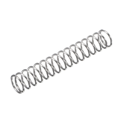 Harfington Uxcell 8mmx0.8mmx45mm 304 Stainless Steel Compression Spring 11.8N Load Capacity 30pcs