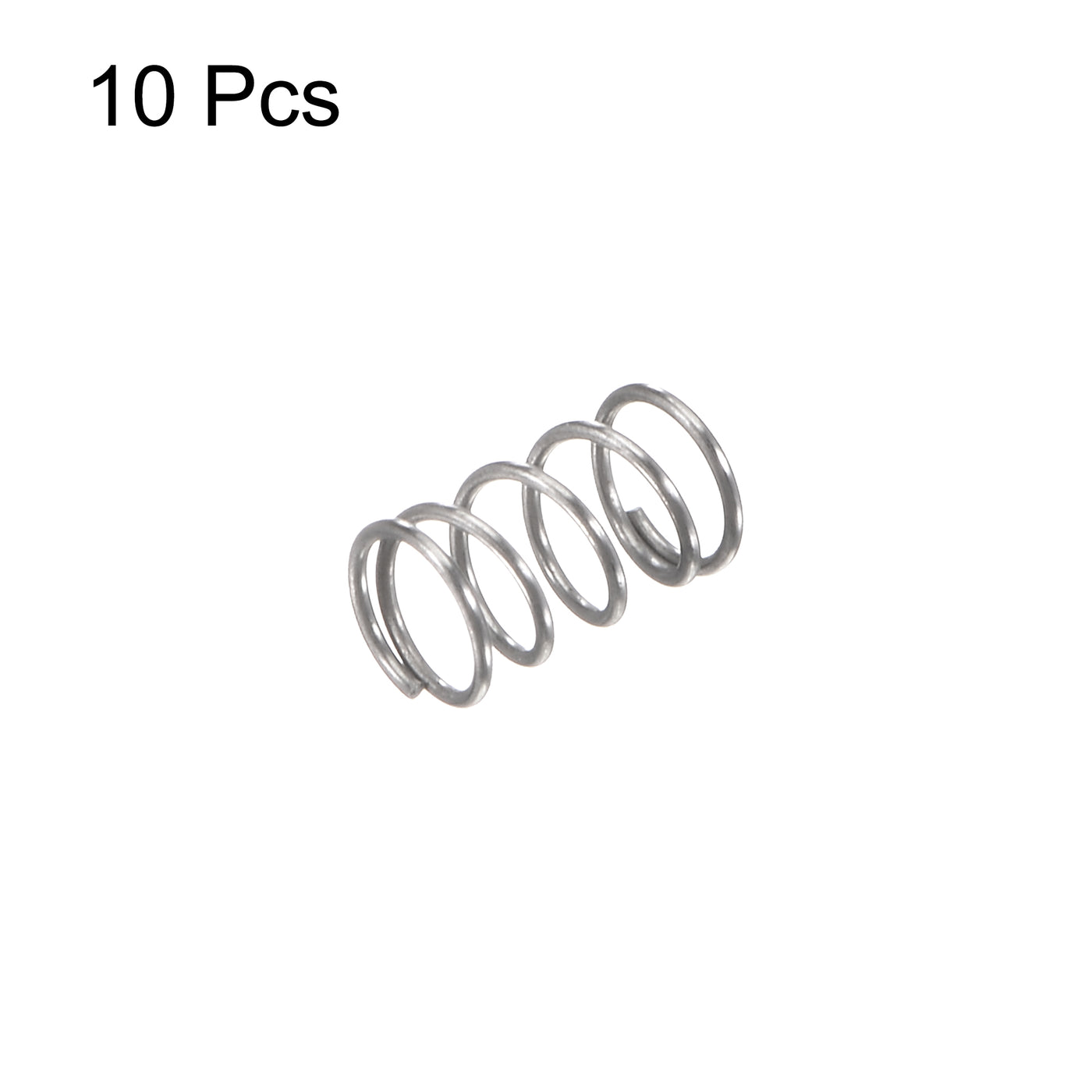 uxcell Uxcell 3mmx0.3mmx5mm 304 Stainless Steel Compression Spring 2N Load Capacity 10pcs