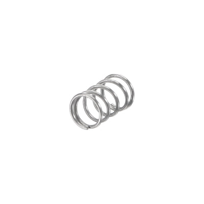 Harfington Uxcell 3mmx0.3mmx5mm 304 Stainless Steel Compression Spring 2N Load Capacity 30pcs