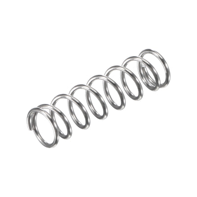 Harfington Uxcell 7mmx0.8mmx25mm 304 Stainless Steel Compression Spring 17.2N Load Capacity 10pcs