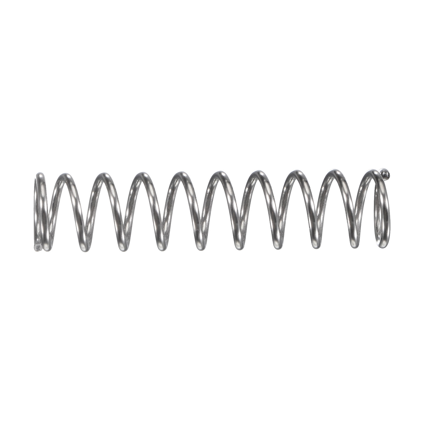 uxcell Uxcell 7mmx0.8mmx30mm 304 Stainless Steel Compression Spring 17.2N Load Capacity 10pcs