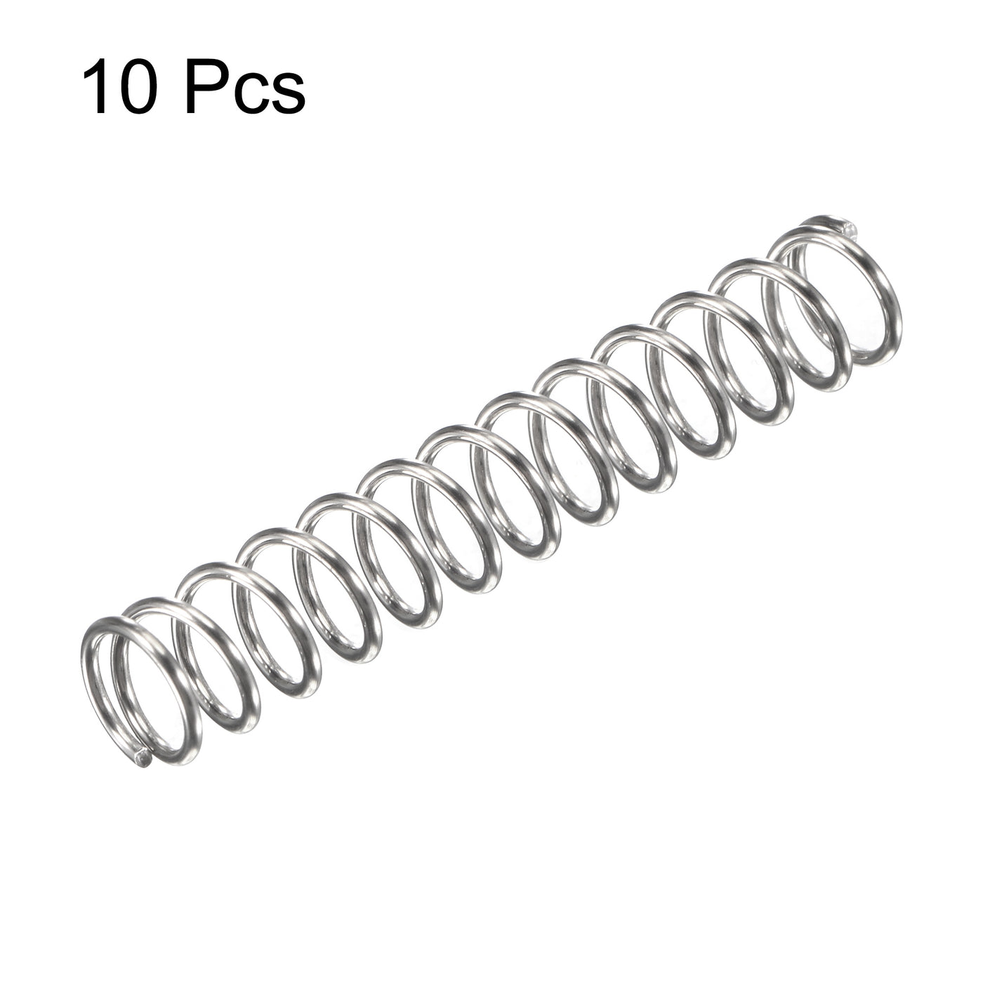 uxcell Uxcell 7mmx0.8mmx35mm 304 Stainless Steel Compression Spring 17.2N Load Capacity 10pcs
