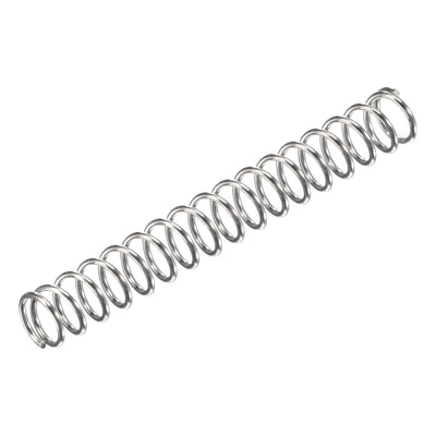 Harfington Uxcell 7mmx0.8mmx50mm 304 Stainless Steel Compression Spring 17.2N Load Capacity 10pcs