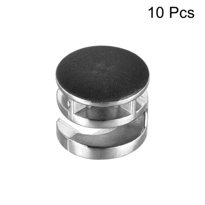 Harfington Uxcell Furniture Connector Cam Lock Fittings 15mm x 12mm with White Cover for Furniture Panel Connecting 10pcs