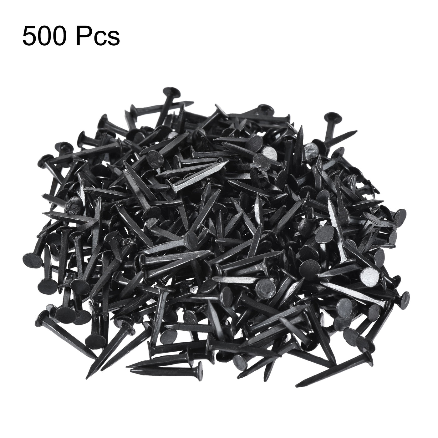 uxcell Uxcell Metal Nails Tacks 1/2"(13mm) for Shoes Boots Leather Heels Soles Replacement Black 500pcs