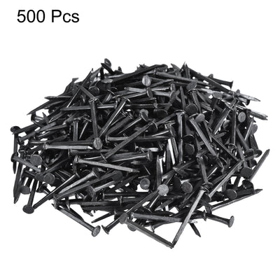 Harfington Uxcell Metal Nails Tacks 1"(24mm) for Shoes Boots Leather Heels Soles Replacement Black 500pcs