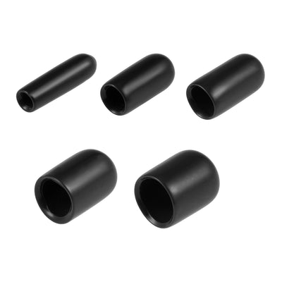 Harfington Uxcell Round Rubber End Caps Vinyl Cover Screw Thread Protector Assortment Kits