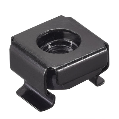 Harfington Uxcell Snap-in Cage Nuts Carbon Steel Nut for Server Shelve