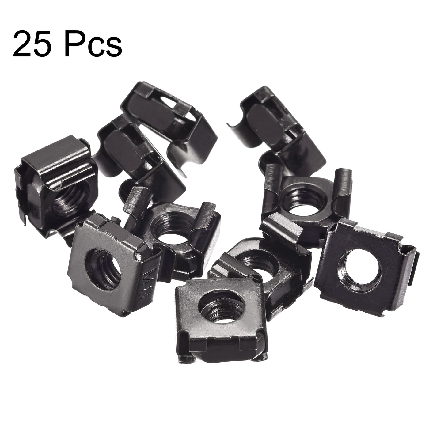 uxcell Uxcell Snap-in Cage Nuts Carbon Steel Nut for Server Shelve
